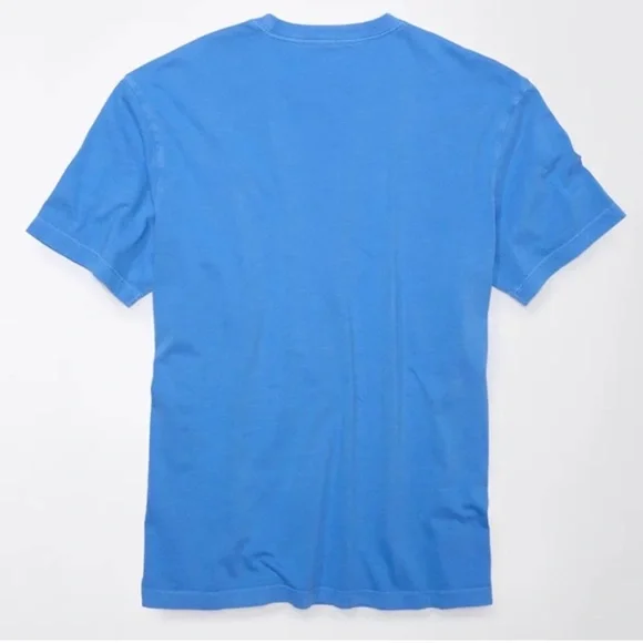 American Eagle Men’s Super Soft Icon T-Shirt in Bright Blue, size Medium - Picture 2 of 7